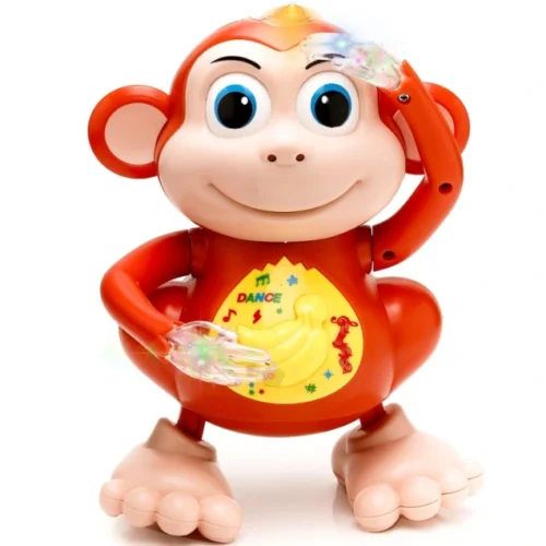 Dancing Monkey Toy with Music and Flashing LED Lights for Kids