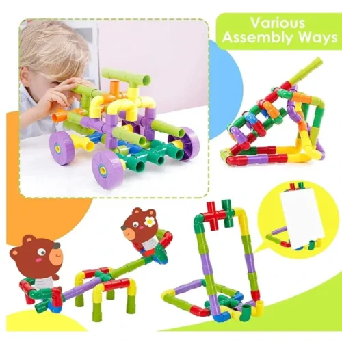 Educational Pipe Building Blocks Set