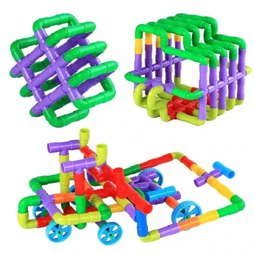 Educational Pipe Building Blocks Set
