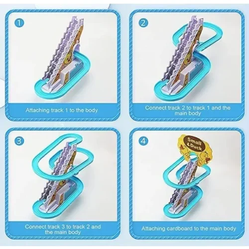 Electric Duck Slide Track Toy