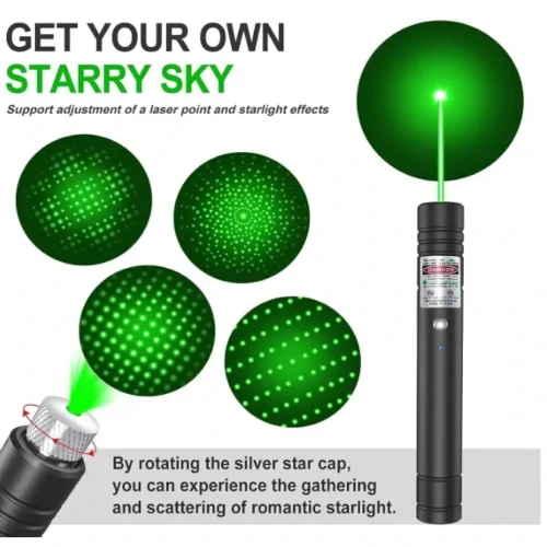 USB Rechargeable Green Laser Pointer