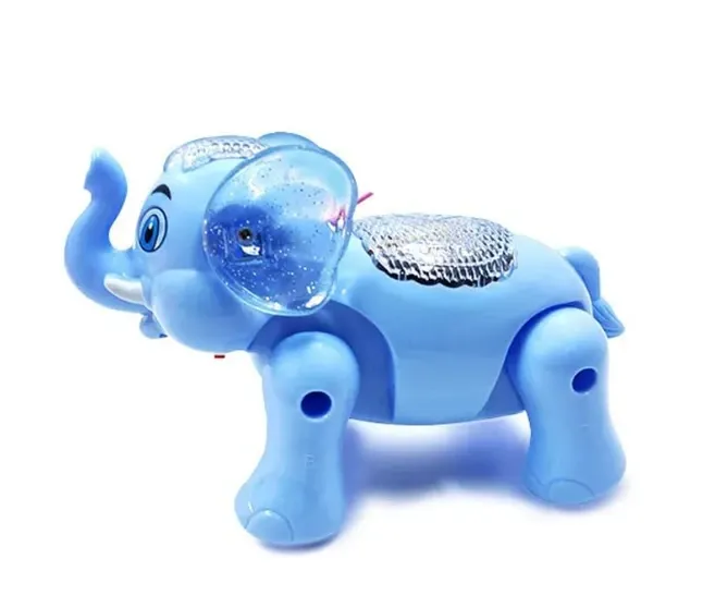Walking Elephant Toy with Lights & Music for Kids