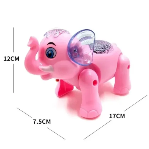 Walking Elephant Toy with Lights & Music for Kids